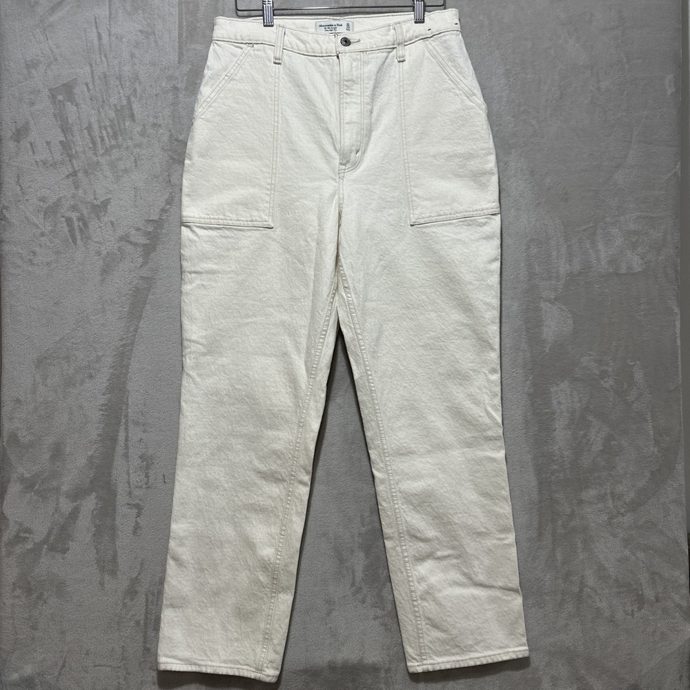 Abercrombie Curve Love Ultra High Rise‎ 90s Straight Carpenter Jean Size 31/12